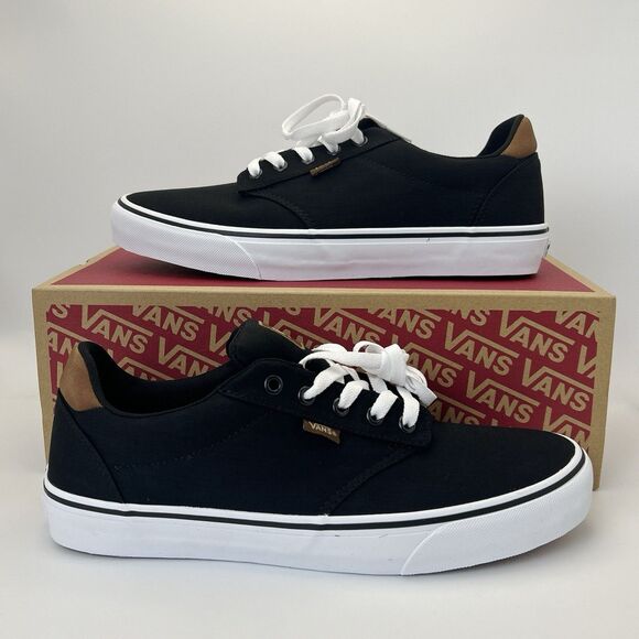 VANS Other - VANS Atwood Deluxe Mens Size 11.5 Woven Black Lace Up Skater Comfort Sneakers